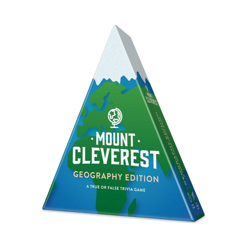 (Geography Edition) Edition True or False Trivia GameFun Family Card Game - MOUNT CLEVEREST