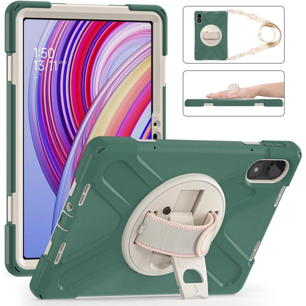 Case For Xiaomi Redmi Pad Pro 12.1 Inch 2024 / Xiaomi Poco Pad 12.1" Shockproof Cover With Screen Protector Pencil Holder, 360 Rotating Hand Strap & 609808351965
