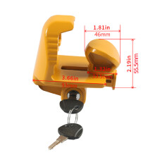 (Yellow) RV Trailer Lock Hitch Lock RV Lock Tractor Hitch Lock Trailer Accessories Connector Lock