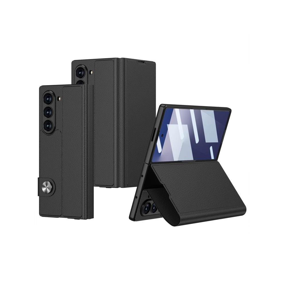 Compatible Gift Samsung Galaxy Z Fold7 5G Gkk Integrated Flip Leather Phone Case(Black):For Samsung Galaxy Z Fold7 5G Black 6917477158414