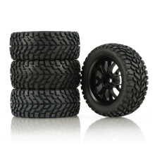 4Pcs Upgrade Wheel Tires for Wltoys 144001 Tamiya HSP 1/16 Off Road Buggy RC Car