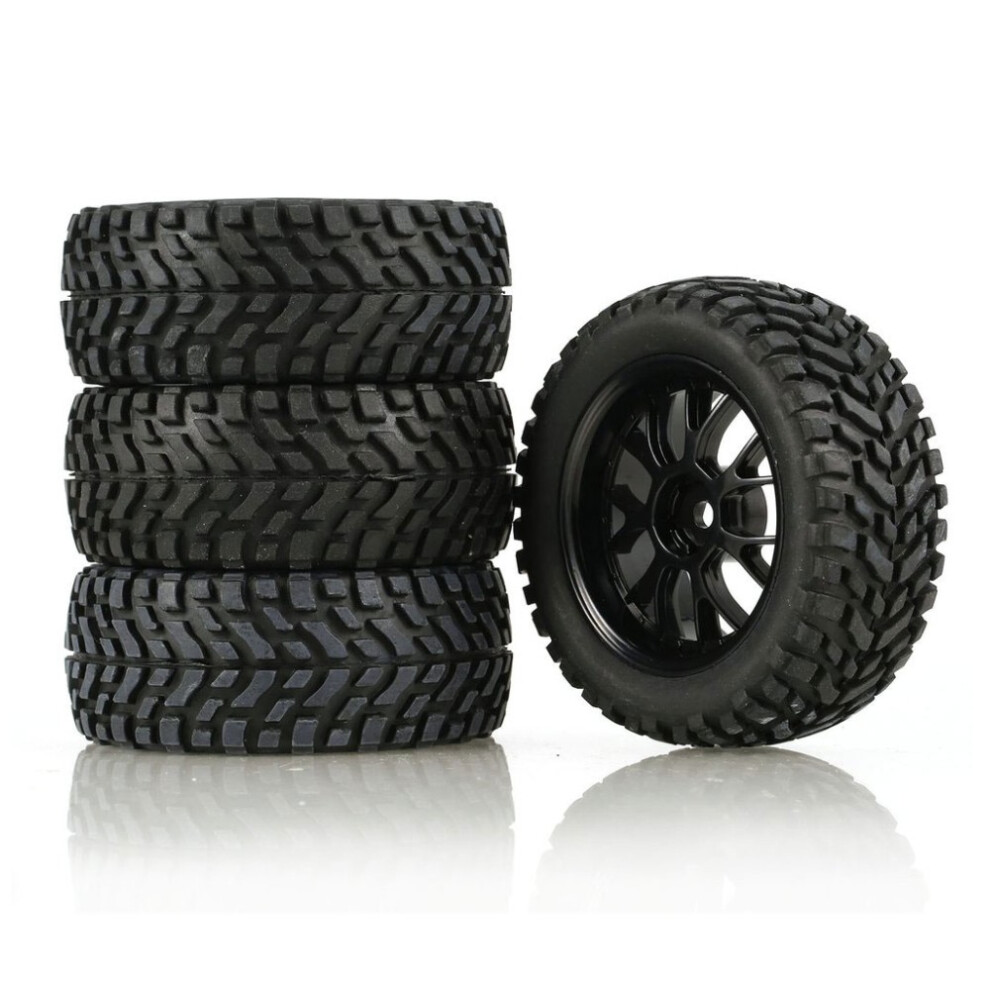 4Pcs Upgrade Wheel Tires For Wltoys 144001 Tamiya Hsp 1/16 Off Road Buggy Rc Car 110691699329