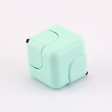 (Light Green) Fidget Cube with Spinner Stress Relief Puzzle Toy 6-Side Mini Square Finger Toy