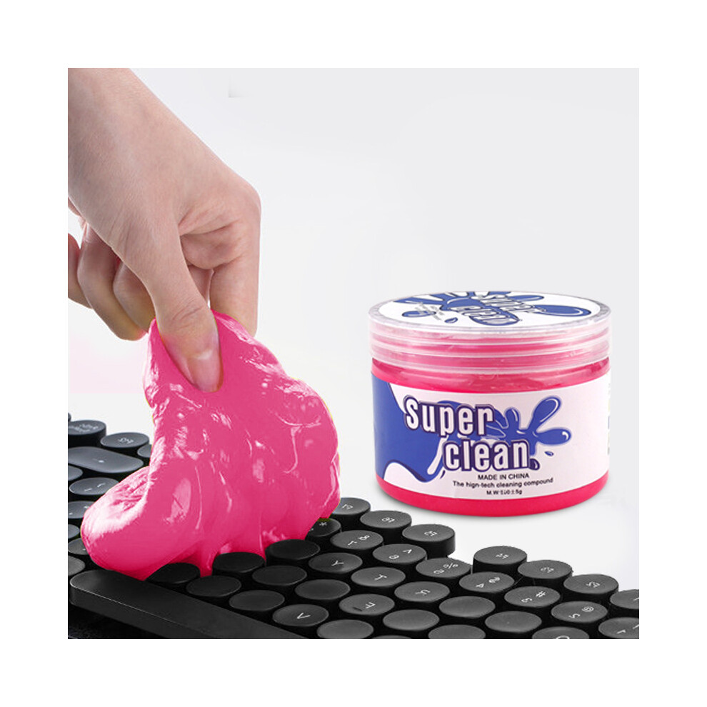 (Red) Magic Pc Keyboard Car Dust Dirt Soft Sticky Clean Glue Gum Silica Gel Cleaner Red 110691665287