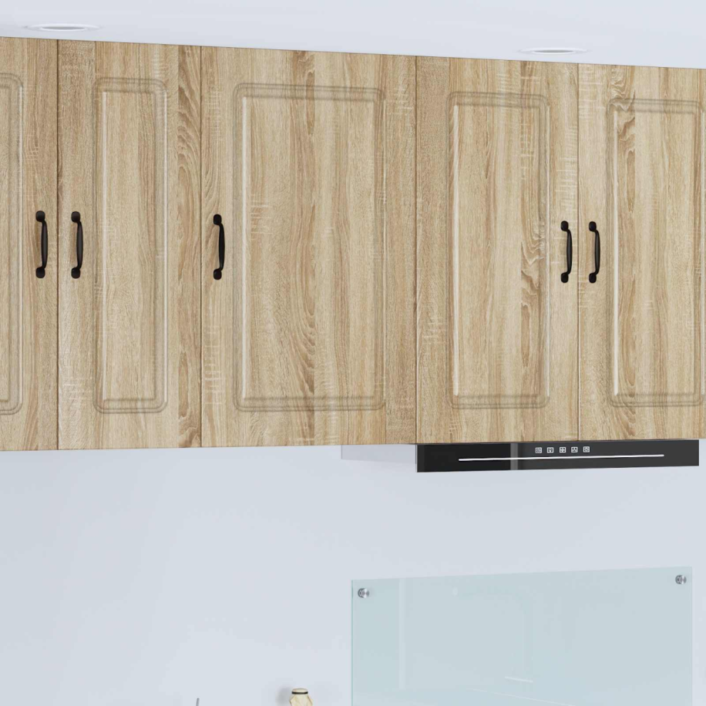 Vidaxl Kitchen Wall Cabinet With Shelf Concrete Grey 40 X 31 X 80 Cm - Image 3