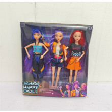 (3-Piece Set) 3PC/1PC Cosplay Kpop Demon Hunters Dolls with Movable Joints - Collectible Figure Toy