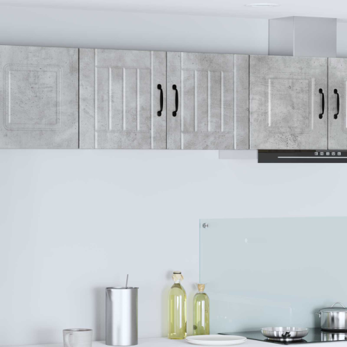 VidaXL vidaXL Dishwasher Panel Lucca 2 pcs Concrete Grey 40 x 31 x 40 cm