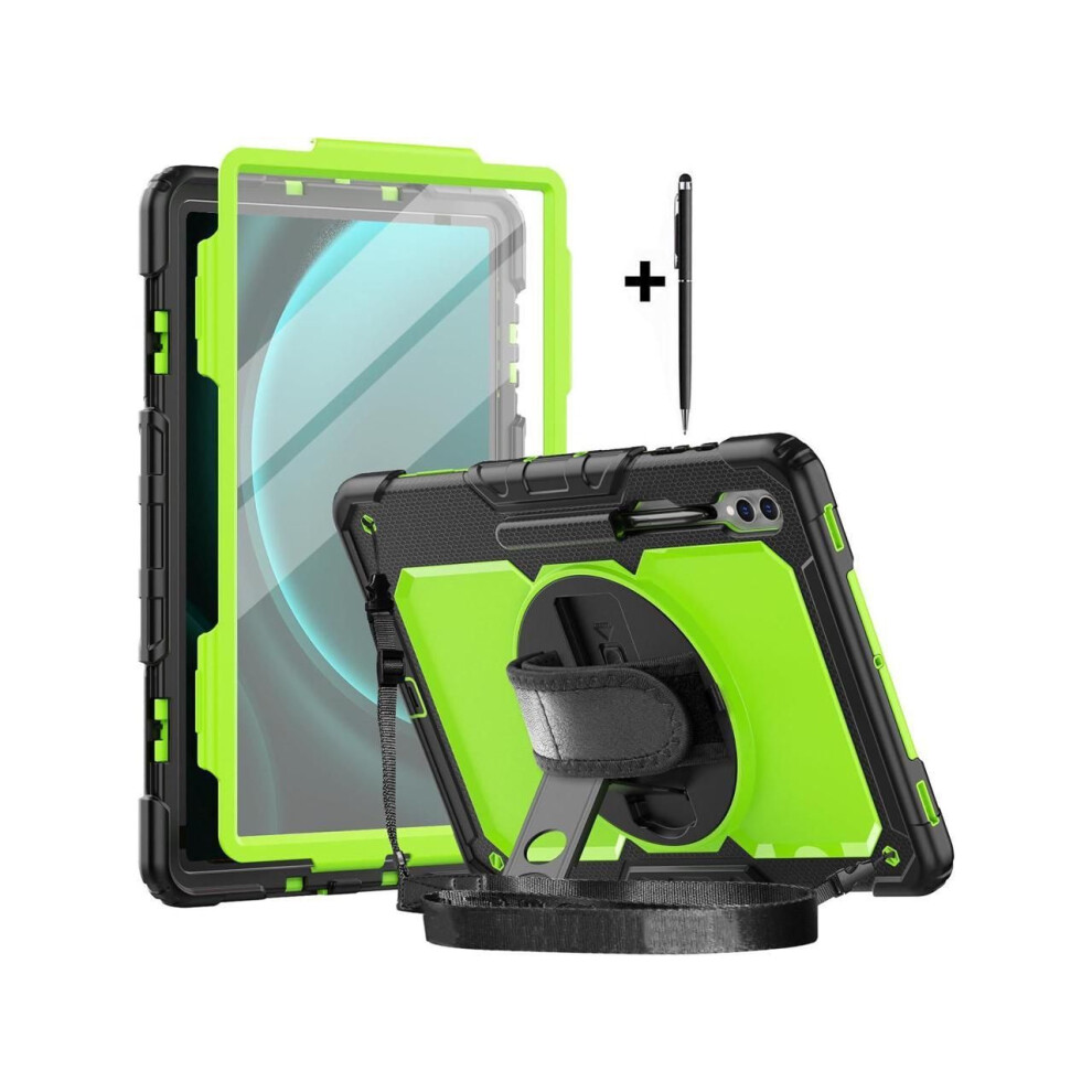 For Samsung Galaxy Tab S10 Ultra / S9 Ultra / S8 Ultra 14.6 Inch Case With S Pen Holder Rugged Shockproof Protective Cover With Rotating Stand And & S 609808385892