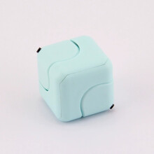(Sky Blue) Fidget Cube with Spinner Stress Relief Puzzle Toy 6-Side Mini Square Finger Toy