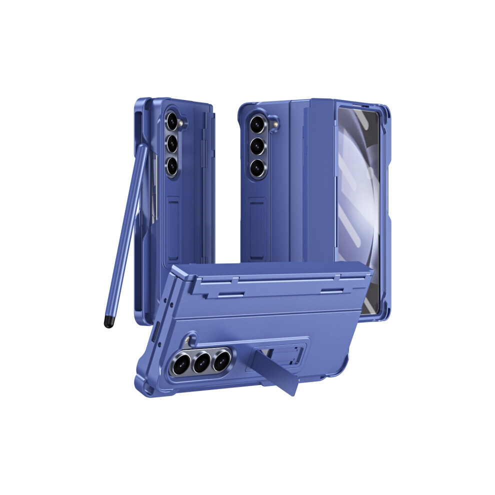 Compatible Gift Samsung Galaxy Z Fold5 5G Diamond-Strength Case With Integrated Hinge And Drop Protection (Blue):For Samsung Galaxy Z Fold5 5G Blue 4777129349117