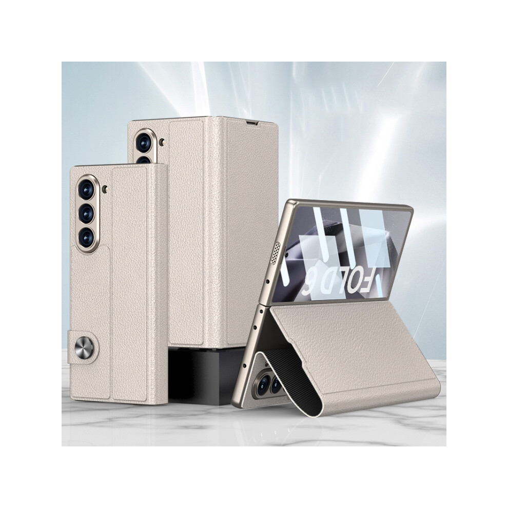 Gkk Flip Case Compatible Gift Samsung Galaxy Z Fold6 (Titanium ):For Samsung Galaxy Z Fold6 Gray 6917477158452