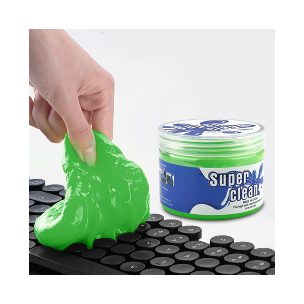 (Green) Magic Pc Keyboard Car Dust Dirt Soft Sticky Clean Glue Gum Silica Gel Cleaner Green 110691665300