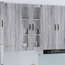 vidaXL Kitchen Wall Cabinet Lucca Grey Sonoma 60 x 31 x 100 cm