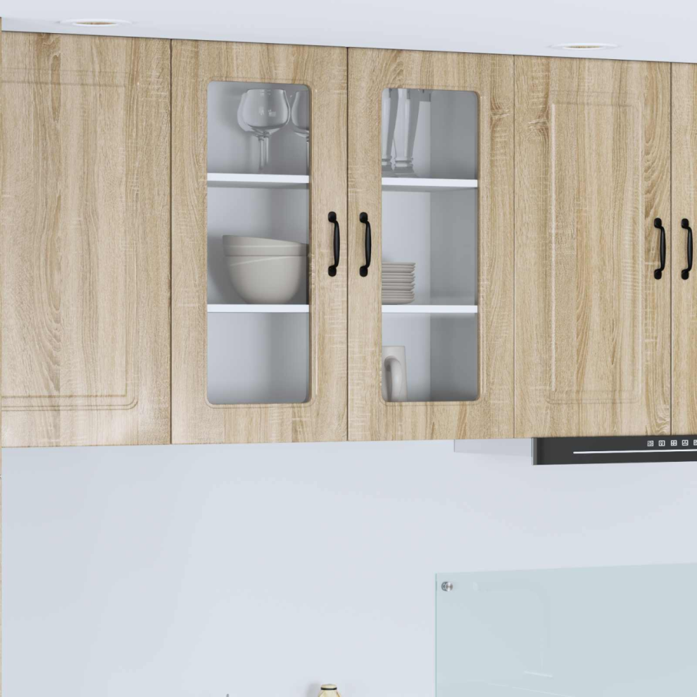 Vidaxl Dishwasher Panel With Storage Kalmar Sonoma Oak 80 X 31 X 80 Cm