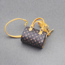 (Dark Brown Pillow) New Cute Mini Bag Handbag Backpack for The Monsters Labubu Toys Dolls