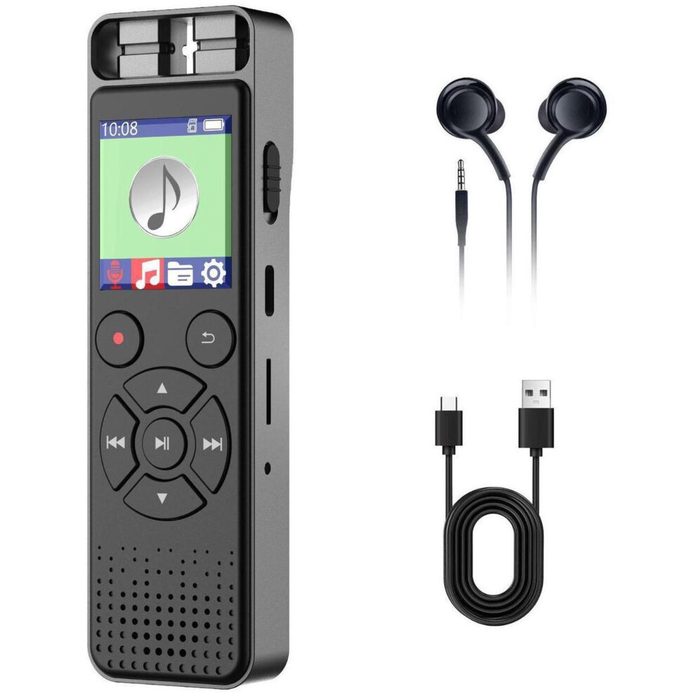 Digital Voice Recorder Voice Activated Recorder For Lectures, Meetings, Interviews - Sound Audio Recorder Dictaphone Recording Device With Playback,Mp 609808356724