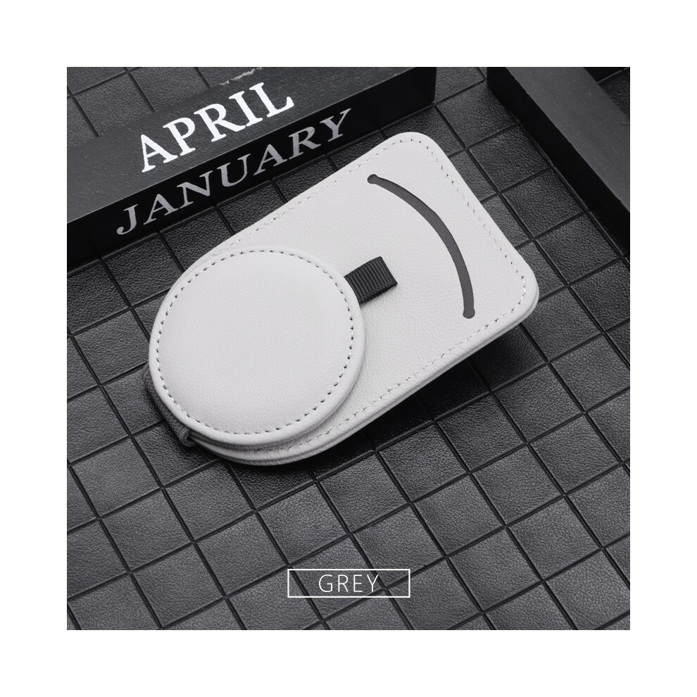 (Grey) Car Auto Sun Visor Clip Holder For Glasses Sunglasses Eyeglass Card Bag Bracket Grey 110691665539