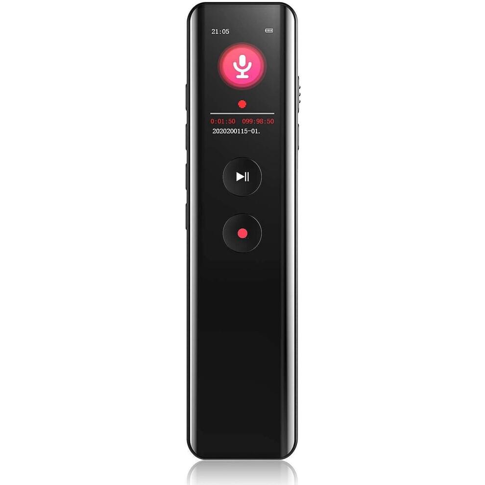 16Gb Digital Voice Recorder With Playback, Audio Recording Device, Portable Voice Recorder With Noise Reduction,Mp3 Player And Password For Lectures M 609808356748