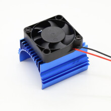 (Blue) Motor Aluminum Heat Sink with 40*40mm Fan Cooling Set for 4274/1515 Motors 1/8 Model Electric RC Car Parts
