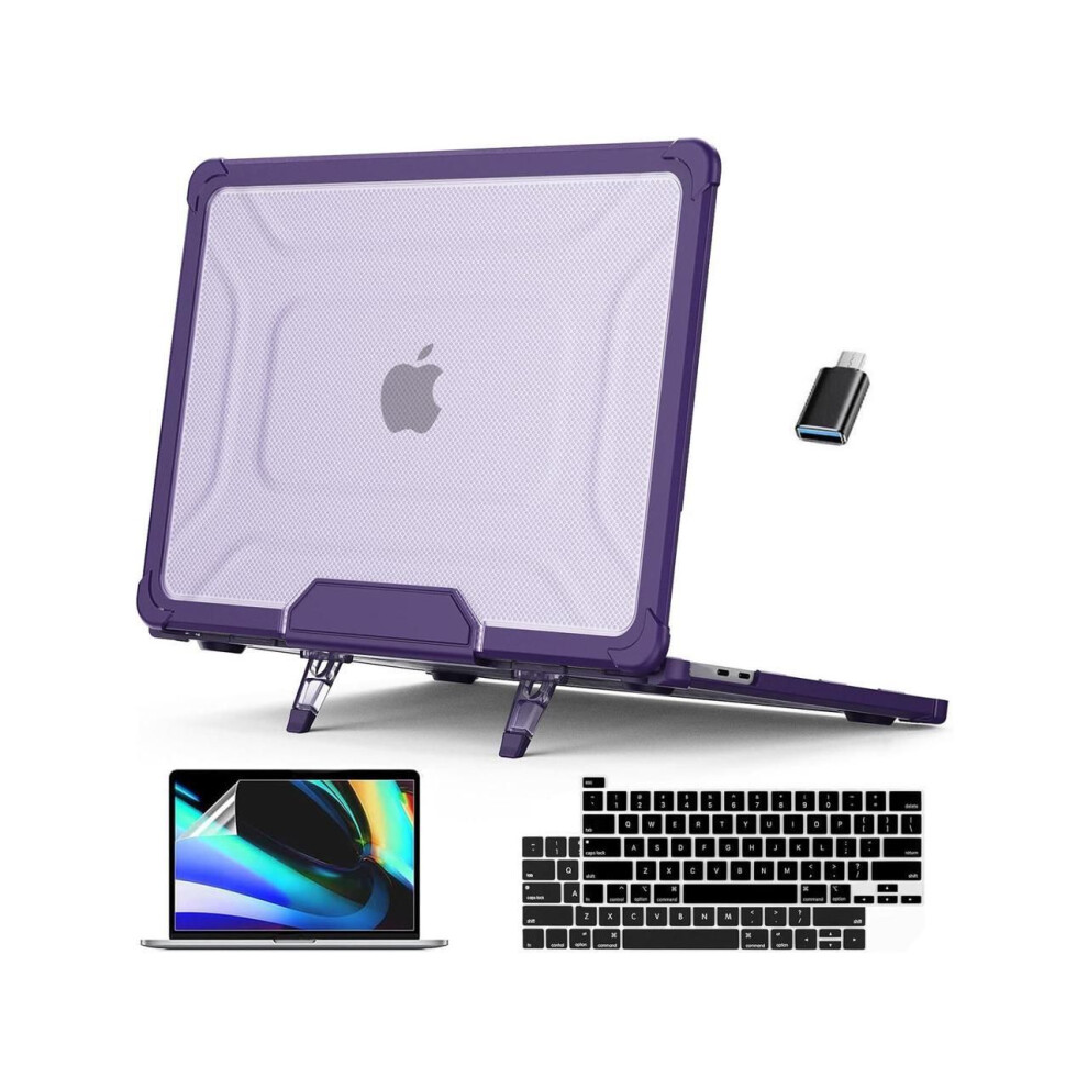 Case For Macbook Pro 13 Inch M2 2023 2022 2021-2016 A2338 M1 A2251 A2289 A2159 A1989 A1708 A1706, Laptop Hard Cover With Kickstand, Keyboard Skin, Scr 609808376982