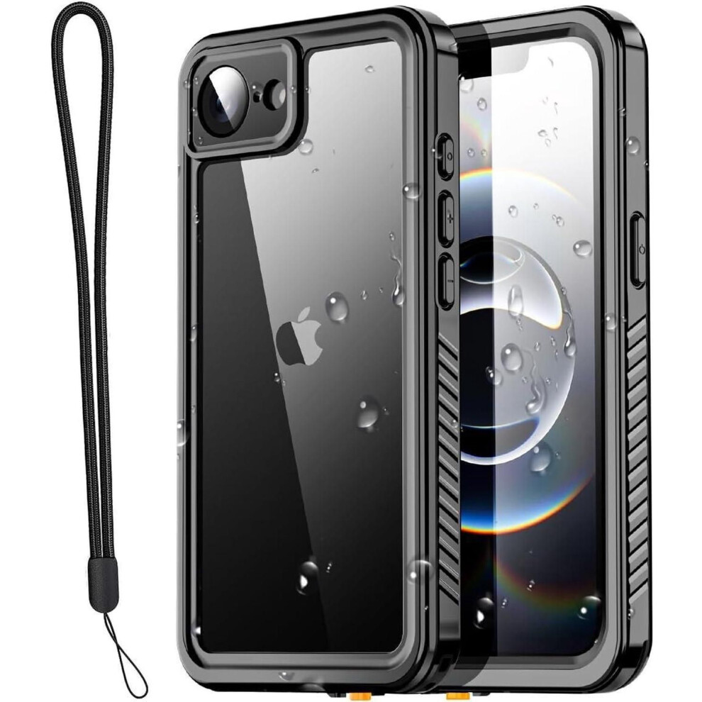 For Iphone 16E Case Waterproof, Clear Waterproof Shockproof Dustproof Snowproof Full Body Rugged Transparent Underwater Phone Case For Iphone 16E 6.1 609808356885