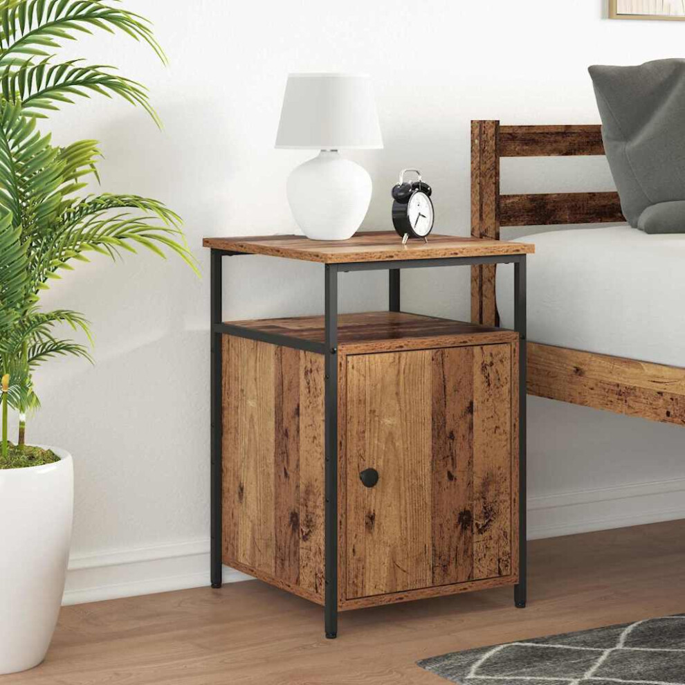 Vidaxl Bedside Cabinet Old Wood Engineered Wood