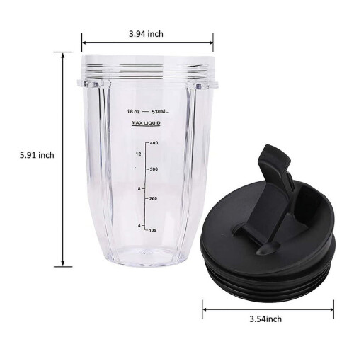 Blender Cup with Lid for Auto IQ BL480 BL642 BL450 2 pcs 1