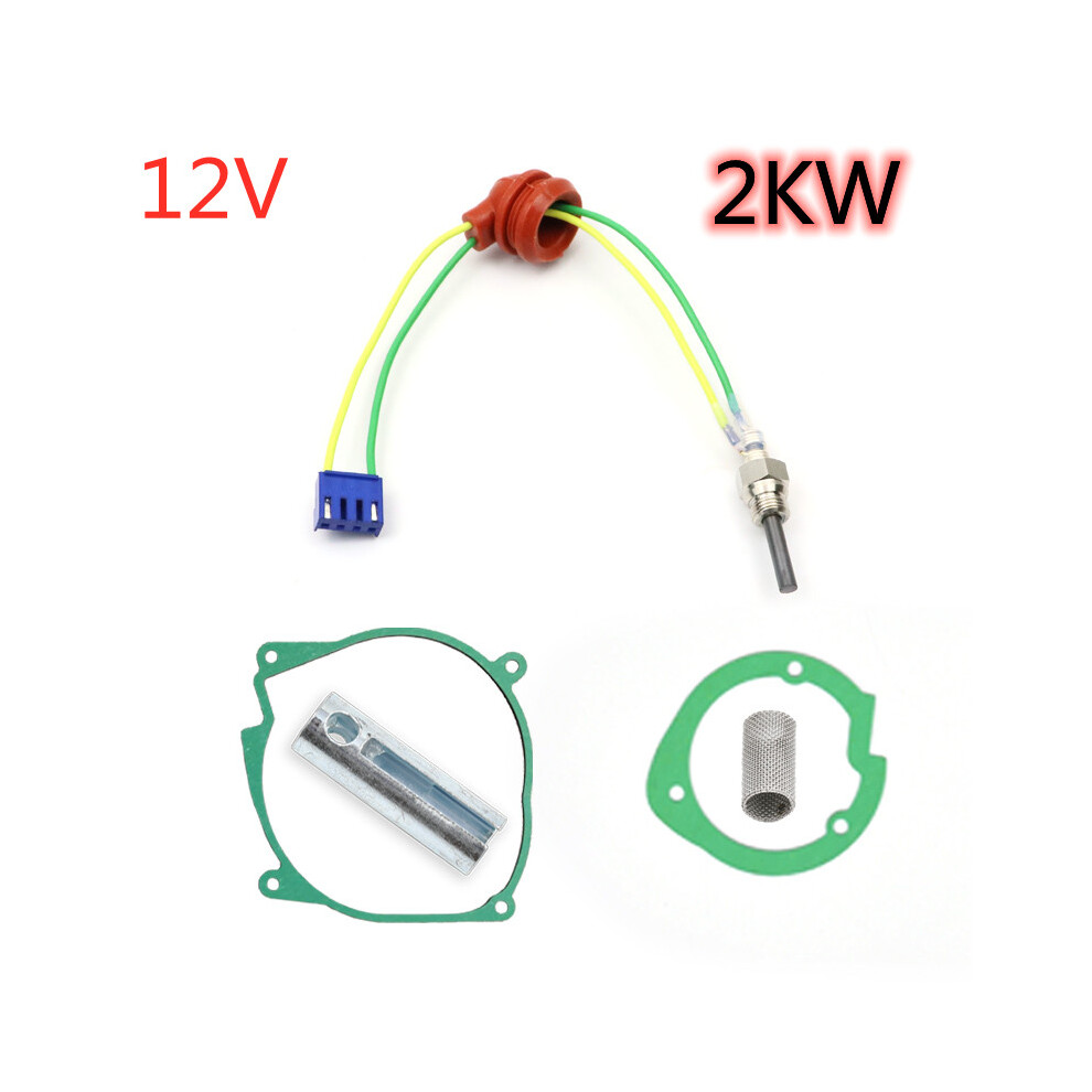 (12V-2Kw) Air Diesel Parking Heater Oil Fuel Pump 12V + Ceramic Glow Plug For 2Kw & 5Kw 110691666222