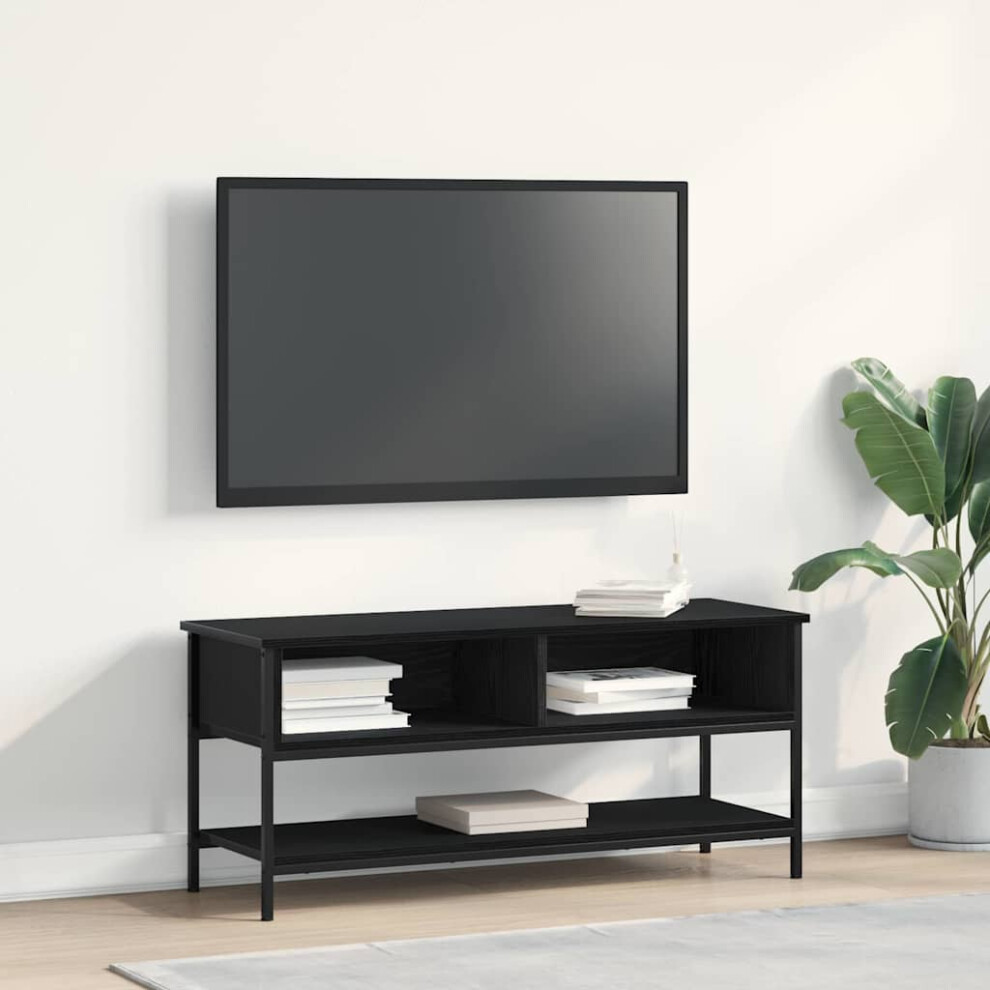VIDAXL TV Cabinet Set in Black Oak Engineered Wood 100 x 35 x 45 cm - Image 2