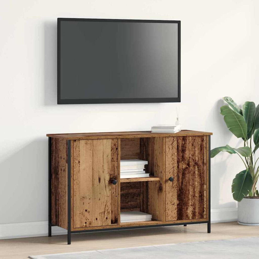 Vidaxl Tv Cabinet Set Old Wood 101 X 35 X 65 Cm Engineered Wood