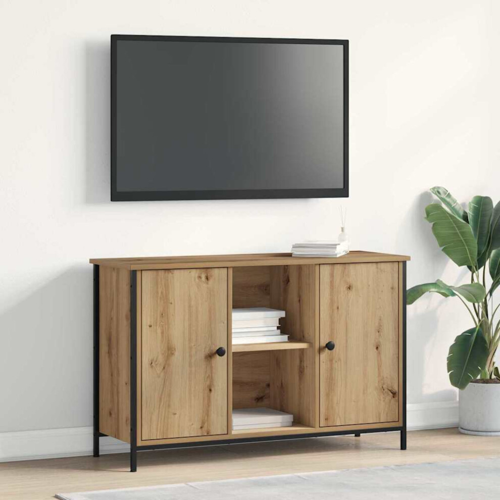 Vidaxl Tv Cabinet Set Artisan Oak 101 X 35 X 65 Cm Engineered Wood