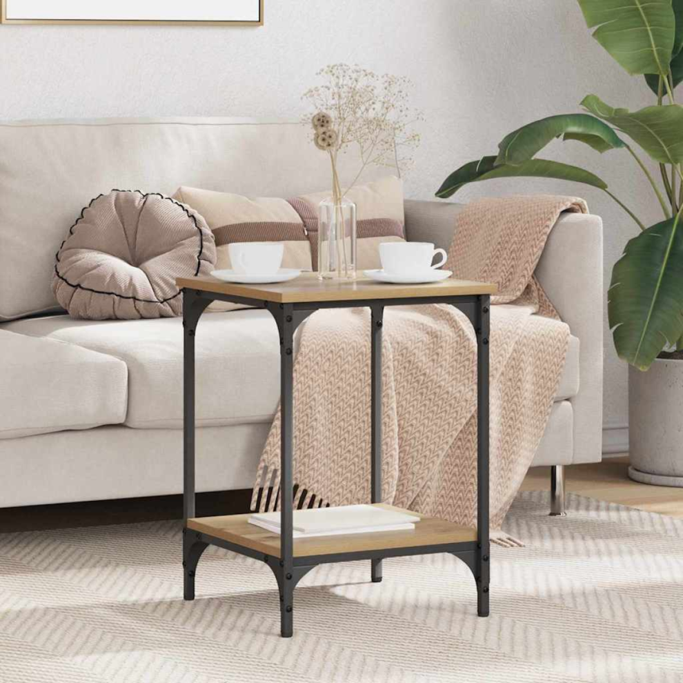 Vidaxl Coffee Table Artisan Oak 40 X 40 X 55 Cm Engineered Wood