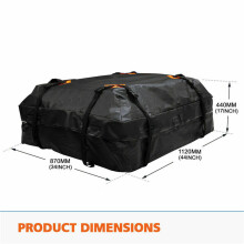 (Roof Bag) Waterproof Car Roof Top Rack Carrier Cargo Bag Luggage Storage Cube Bag Travel