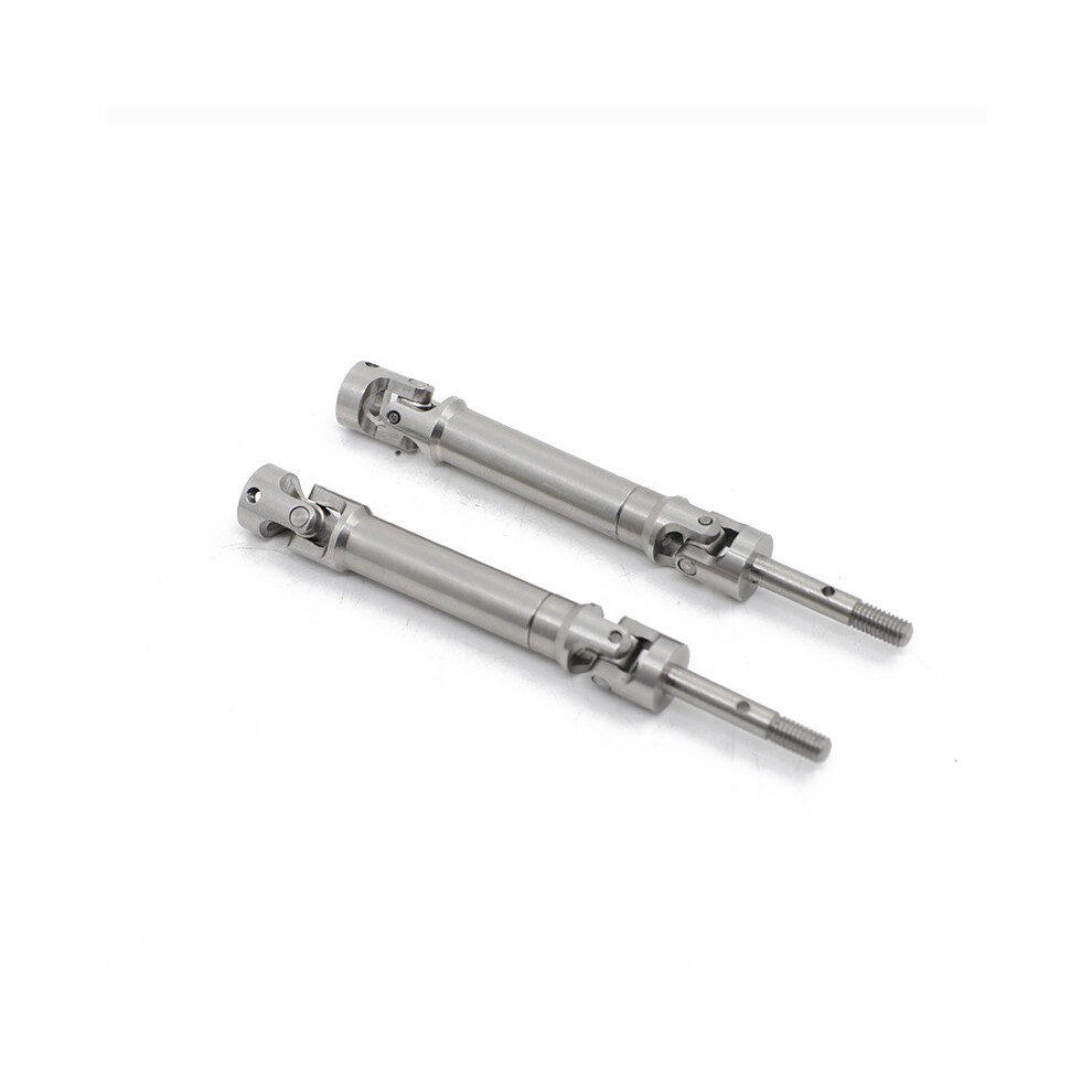 (1Pair Rear Drive Shaft) Stainless Steel Front Rear Cvd Drive Shaft For 1/10 Traxxas Slash 4X4 Rustler Rc Silver 110691700018