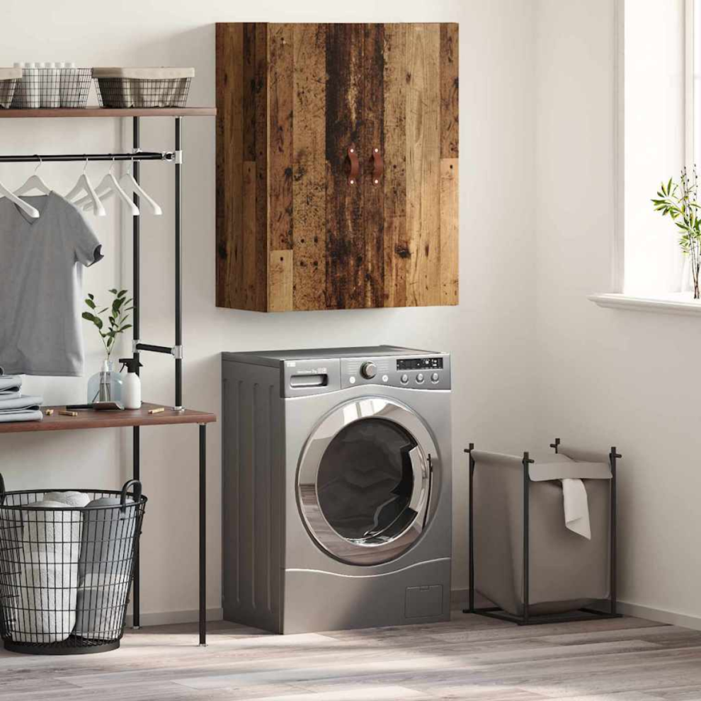 Vidaxl Wall Cabinet Old Wood 69.5 X 34 X 90 Cm Engineered Wood