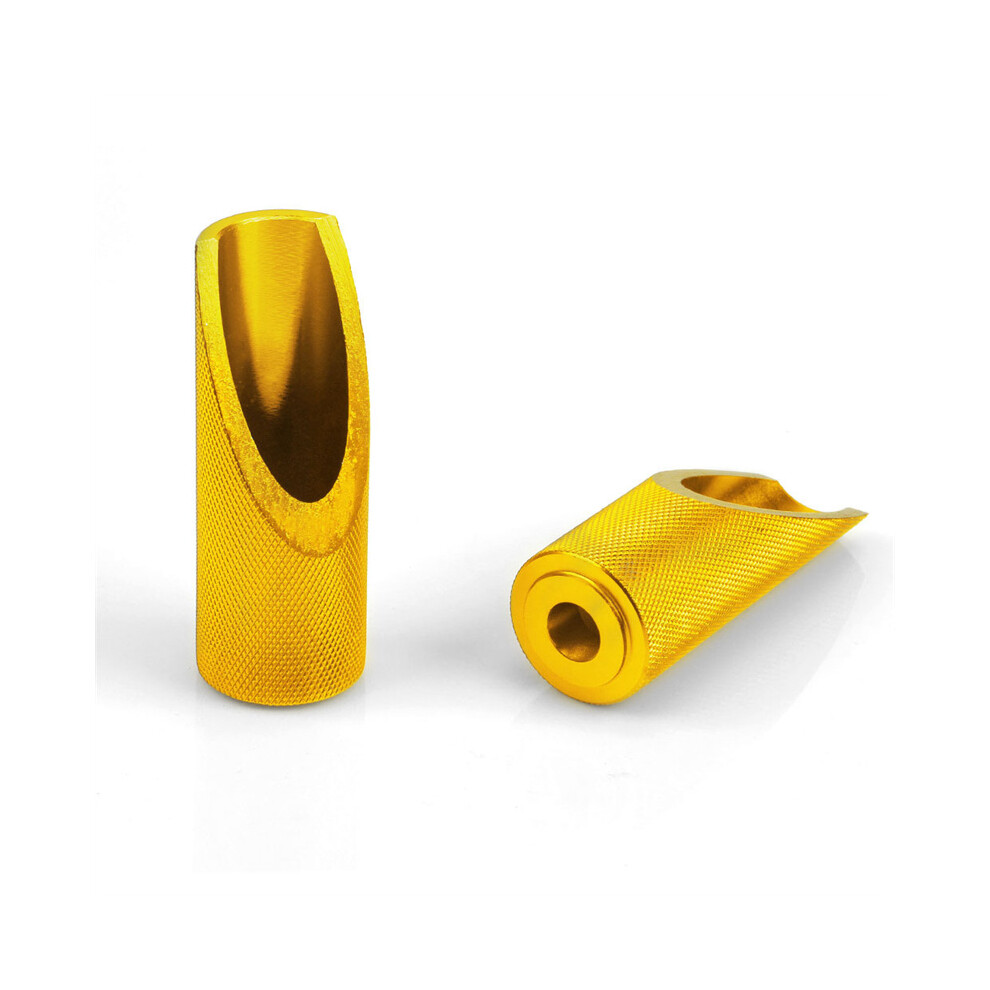 (Gold) NEW Pair of Aluminum Foot Pegs for Honda Ruckus Zoomer Motorbike