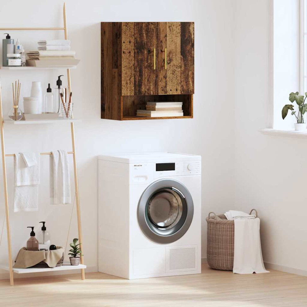 Vidaxl Wall Cabinet Old Wood 60 X 31 X 70 Cm Engineered Wood