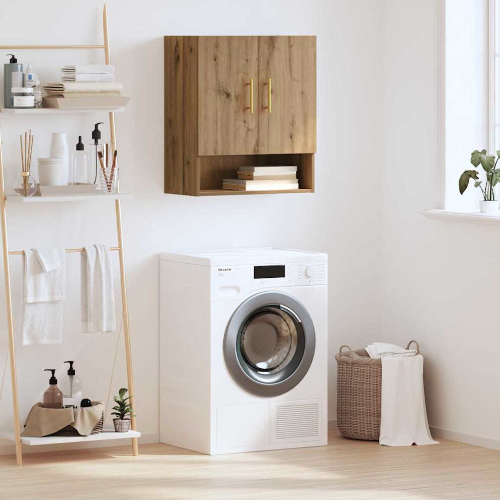 Vidaxl Wall Cabinet Artisan Oak 60 X 31 X 70 Cm Engineered Wood