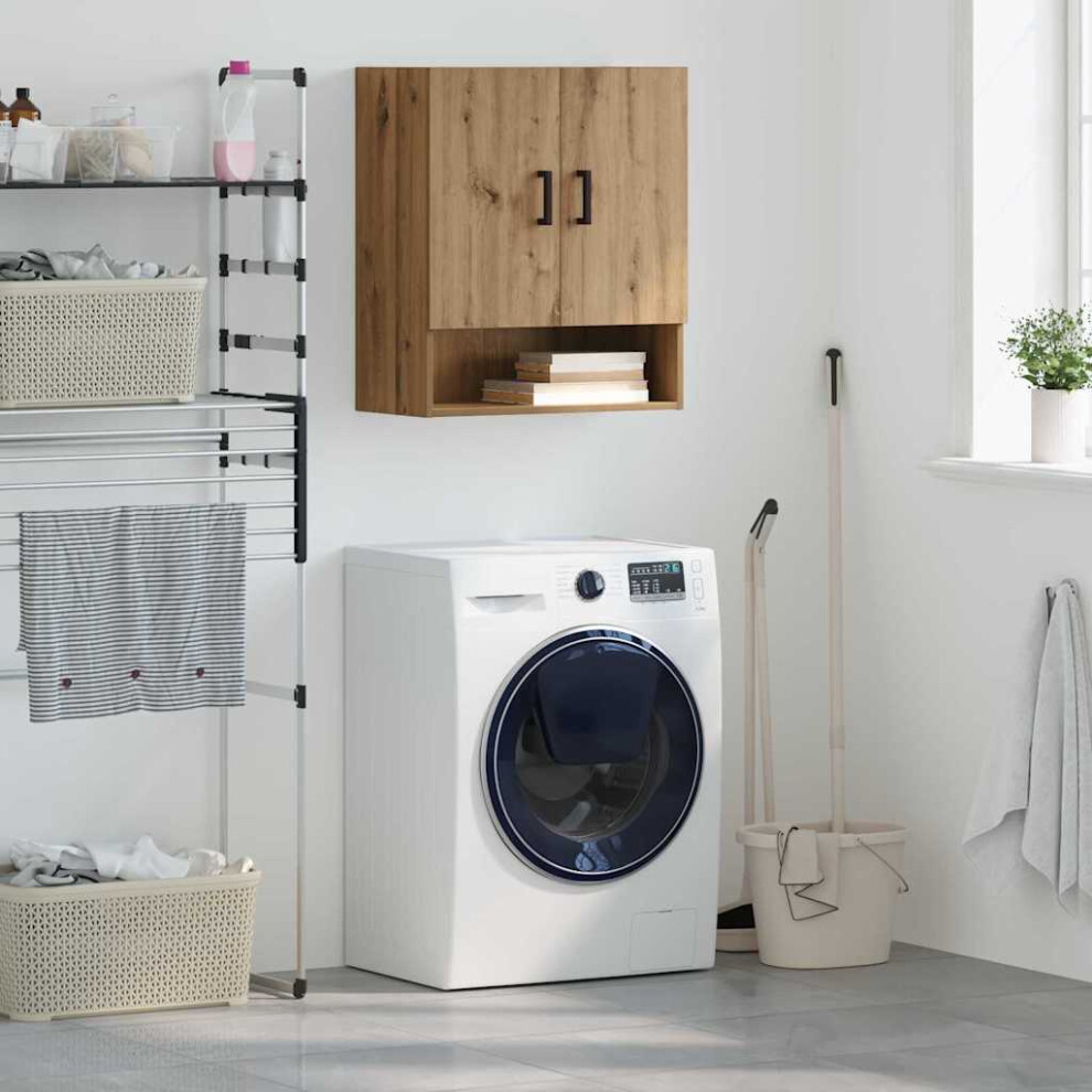 Vidaxl Wall Cabinet Artisan Oak 60 X 31 X 70 Cm Engineered Wood