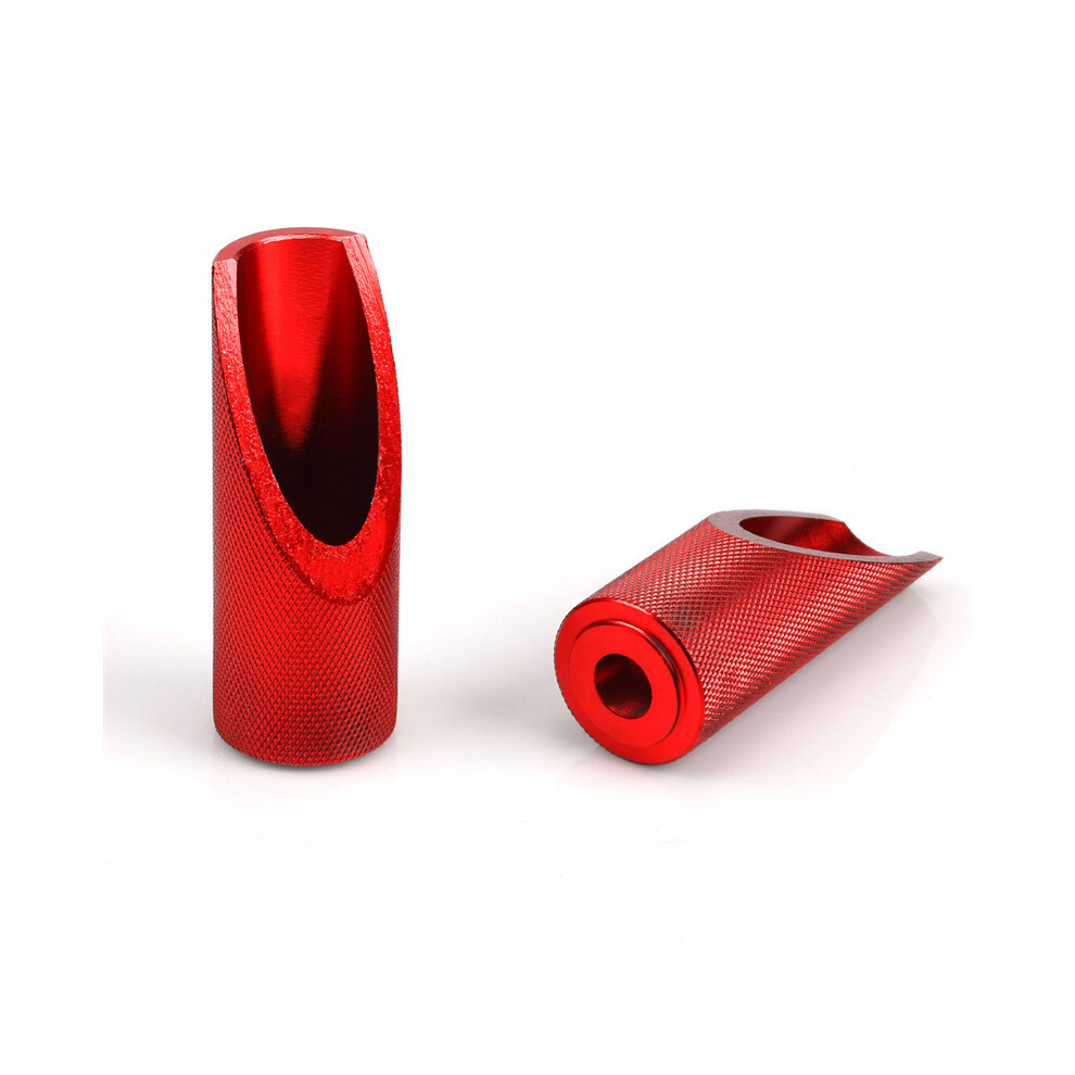 (Red) NEW Pair of Aluminum Foot Pegs for Honda Ruckus Zoomer Motorbike
