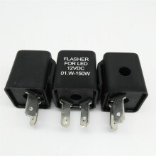(3pcs) 1/3pcs Car Flasher with Buzzer 2-Pin 12VDC Battery Car/Motorbike