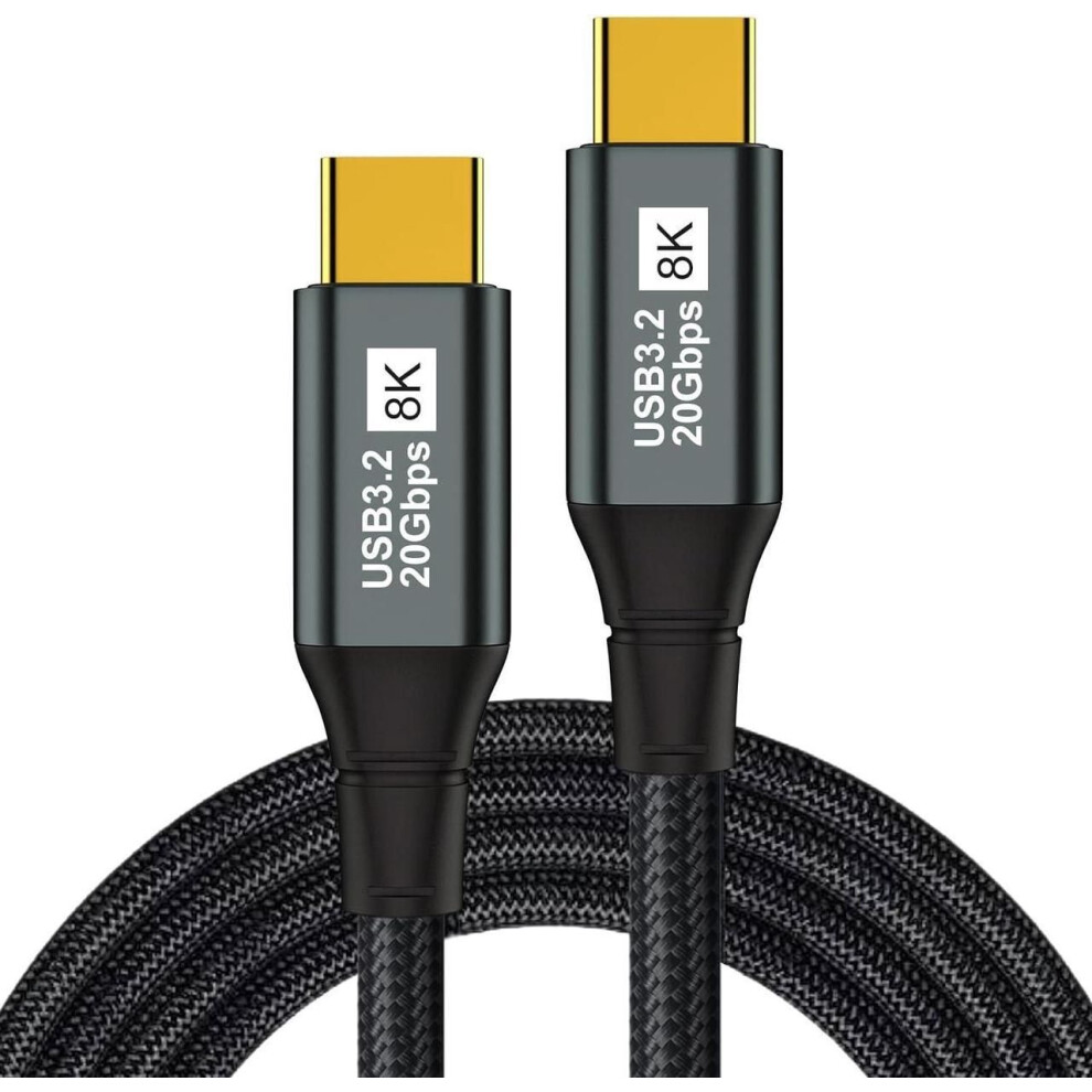 Usb C To Usb C Monitor Cable 10Ft-8K@60Hz Usb C Display Cable-100W Pd Fast Charging-Usb 3.1 Gen 2 20Gbps Type-C Data Transfer, Usbc To Usbc Video Cabl 609808389623