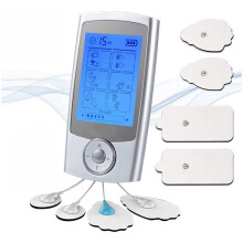 Rechargeable TENS Unit FDA Cleared 16 Modes Electric Muscle Stimulator TENS EMS Machine with 8 Pads Pain Relief Body Back Pulse Massager