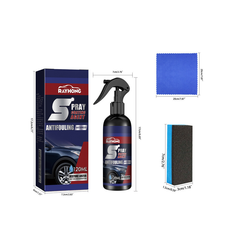 (1 Set) 120Ml Car Nano Coating Agent Spray Set Car Paint Spray Coating Agent Antifouling 110691655912