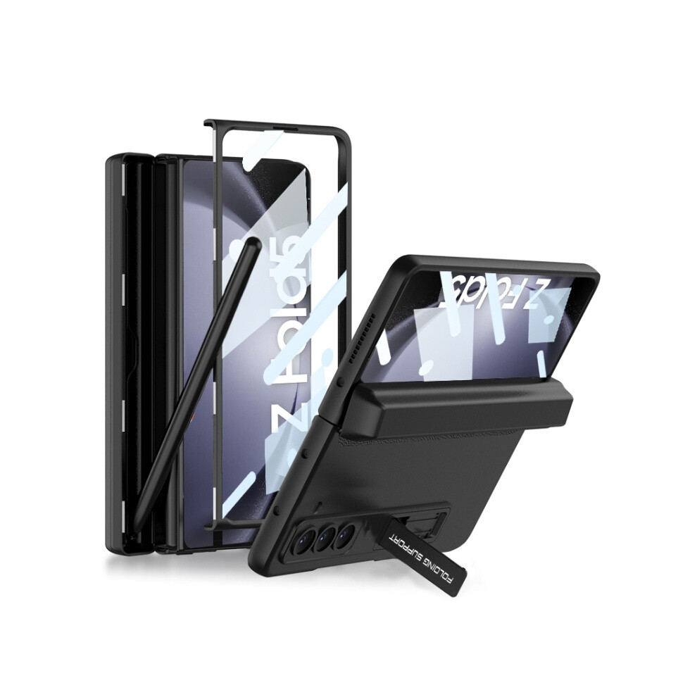 Compatible Gift Samsung Galaxy Z Fold5 Gkk Integrated Magnetic Full Coverage Phone Flip Case With Pen Box(Black):For Samsung Galaxy Z Fold5 Black 3225532136028