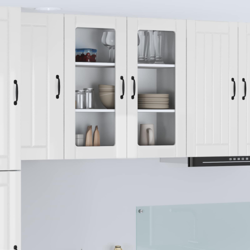 VidaXL vidaXL Dishwasher Panel Lucca High Gloss White 80 x 31 x 80 cm