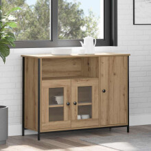 vidaXL Sideboard Artisan Oak 100 x 35 x 75 cm