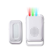 Motion Sensor Detector Door Chime for Business Store Entry Alert, Welcome Buzzer Monitor Doorbell Alarm for Home Elderly, LED Indicators & Vibration (