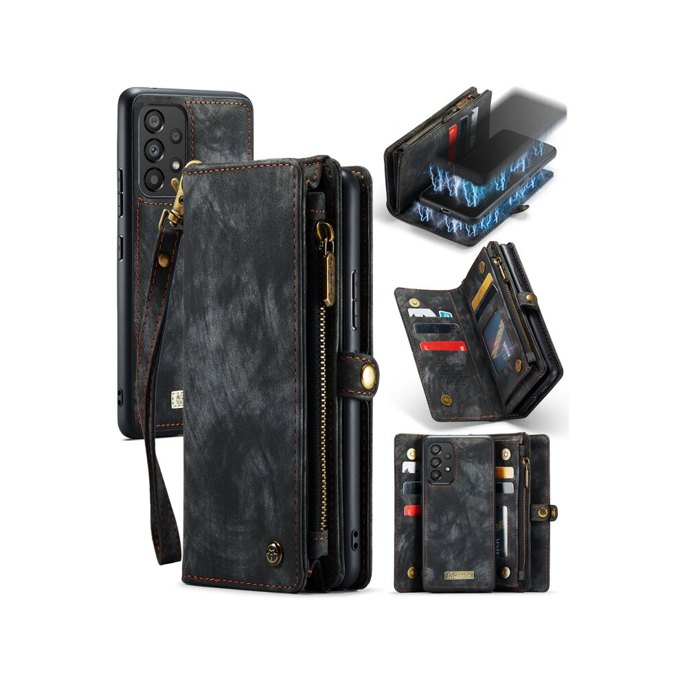 Compatible Gift Samsung Galaxy A53 5G Caseme-008 Detachable Multifunctional Horizontal Flip Leather Case(Black):For Samsung Galaxy A53 5G Black 8323175319909