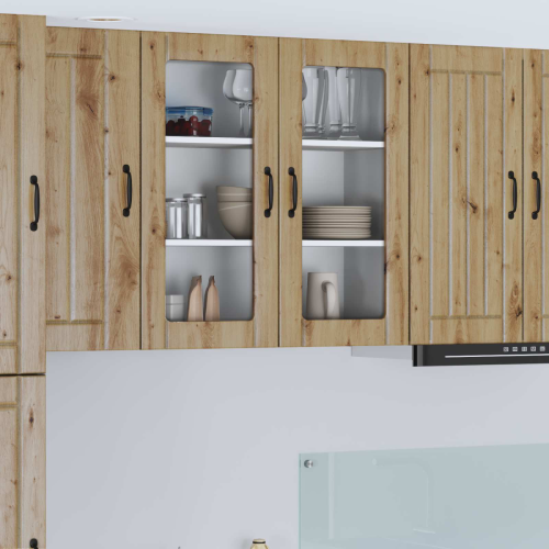 VidaXL vidaXL Dishwasher Panel Lucca Artisan Oak 80 x 31 x 80 cm